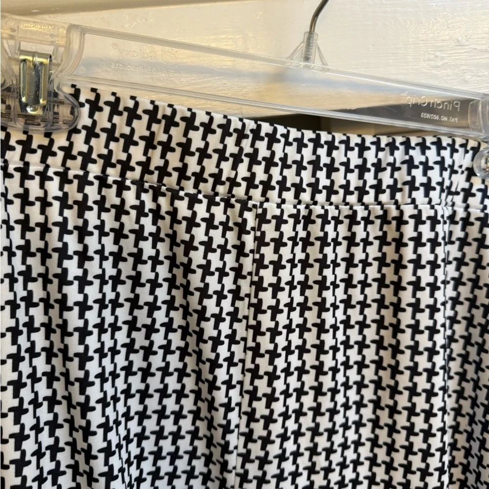 Chicme Stylish Black and White Houndstooth Blazer and Pants Set Women’s Sz L